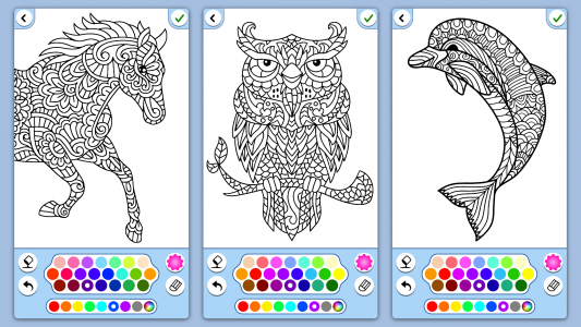 اسکرین شات بازی Animal coloring mandala pages 6