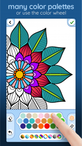 اسکرین شات برنامه Coloring Book for Adults 1