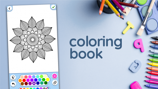 اسکرین شات برنامه Coloring Book for Adults 8