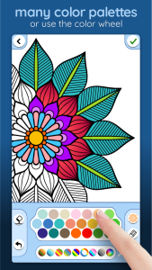 اسکرین شات 1 برنامه Coloring Book for Adults