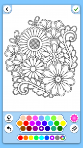 اسکرین شات بازی Flowers Mandala coloring book 4