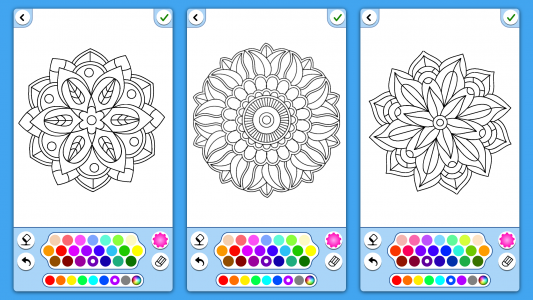 اسکرین شات بازی Flowers Mandala coloring book 6