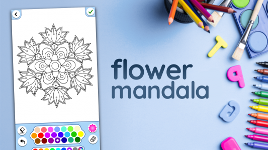 اسکرین شات بازی Flowers Mandala coloring book 5