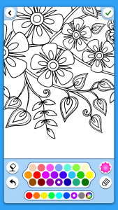 اسکرین شات بازی Adult Coloring: Flowers 3
