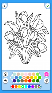 اسکرین شات بازی Adult Coloring: Flowers 4