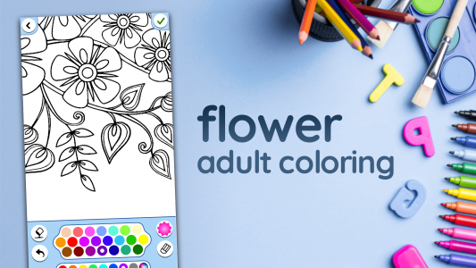 اسکرین شات بازی Adult Coloring: Flowers 5