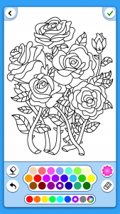 اسکرین شات بازی Adult Coloring: Flowers 1