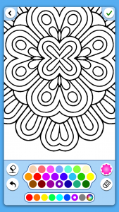 اسکرین شات برنامه Mandala coloring book adults 2