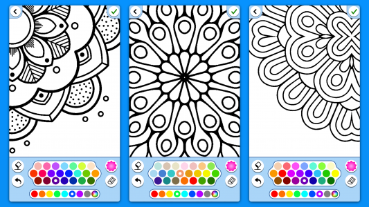 اسکرین شات برنامه Mandala coloring book adults 7
