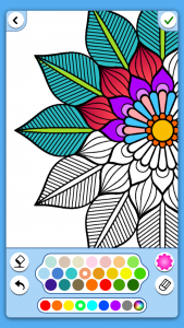 اسکرین شات برنامه Mandala coloring book adults 1