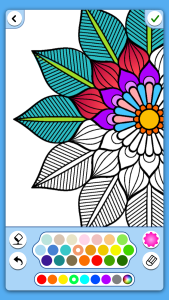 اسکرین شات 1 برنامه Mandala coloring book adults