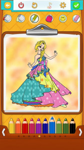 اسکرین شات برنامه Princess Coloring Pages 6