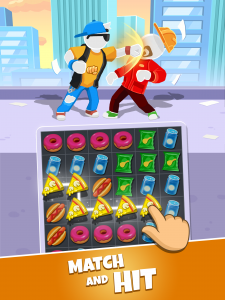 اسکرین شات بازی Match Hit - Puzzle Fighter 1