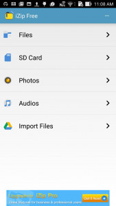 اسکرین شات 1 برنامه iZip - Zip Unzip Tool