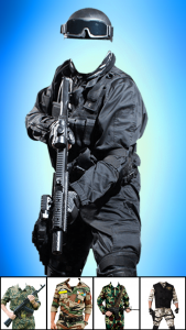 اسکرین شات برنامه Commando Photo Suit 3
