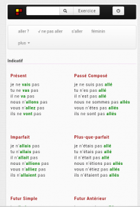 اسکرین شات برنامه French Conjugation 2