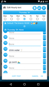 اسکرین شات برنامه Talking Alarm Clock -Hourly, Water, Text, Interval 5