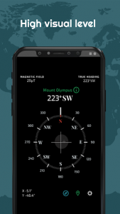 اسکرین شات برنامه Compass Free - Compass Free App For Android 3