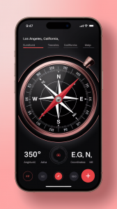 اسکرین شات برنامه Compass app - Accurate Compass 5