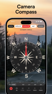 اسکرین شات برنامه Compass app - Accurate Compass 1
