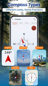 اسکرین شات 3 برنامه Compass App: Compass Direction