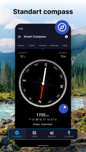 اسکرین شات 2 برنامه Compass app - Accurate Compass