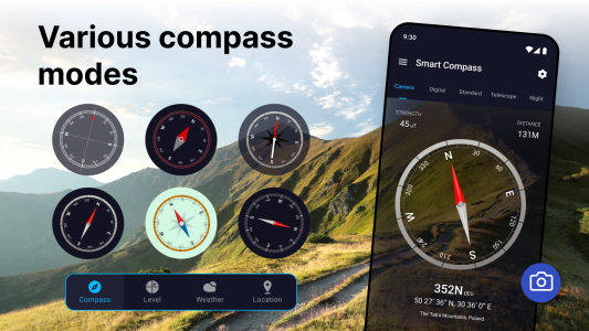 اسکرین شات 7 برنامه Compass app - Accurate Compass