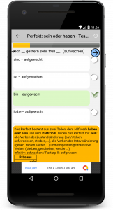 اسکرین شات 3 برنامه Deutsch Grammatik Test