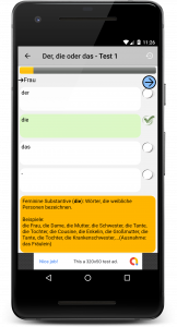 اسکرین شات 2 برنامه Deutsch Grammatik Test