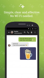 اسکرین شات برنامه The Text Messenger App 1