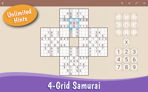 اسکرین شات بازی MultiSudoku: Samurai Puzzles 2
