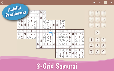 اسکرین شات بازی MultiSudoku: Samurai Puzzles 3