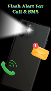 اسکرین شات 4 برنامه Flashlight : Flash On Call