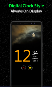 اسکرین شات برنامه Time Clock on Screen-Always On 1