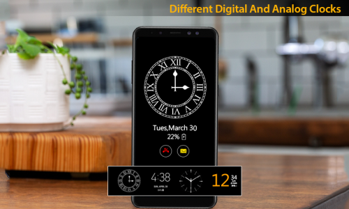 اسکرین شات برنامه Time Clock on Screen-Always On 7