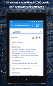 اسکرین شات برنامه Pocket Thesaurus 6