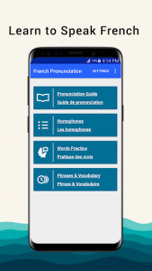 اسکرین شات برنامه French Pronunciation 1