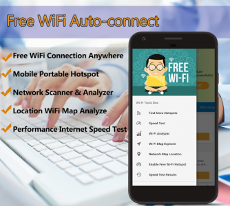 اسکرین شات برنامه Free Wifi Connect Network Map & 4G Share Hotspot 1