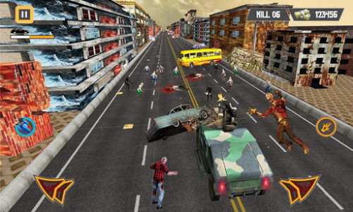 اسکرین شات برنامه Drive Die Repeat: Zombie Roadkill Games 3