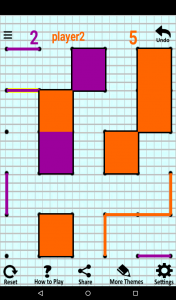 اسکرین شات بازی Dots and Boxes 6