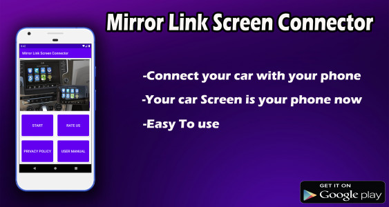 اسکرین شات برنامه Mirror Link Screen Connector 1