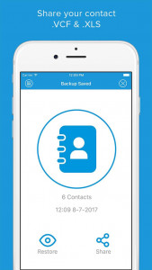 اسکرین شات برنامه Contact Backup And Restore 2