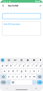 اسکرین شات 4 برنامه Text to pdf