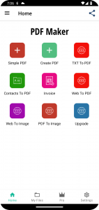 اسکرین شات برنامه Text to pdf 3