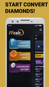 اسکرین شات برنامه FFCalc | Diamonds Calc Convert 5