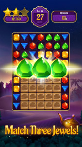اسکرین شات بازی Jewels & Genies: Aladdin Quest - Match 3 Games 1