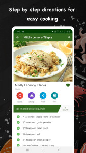 اسکرین شات 2 برنامه Fish Recipes