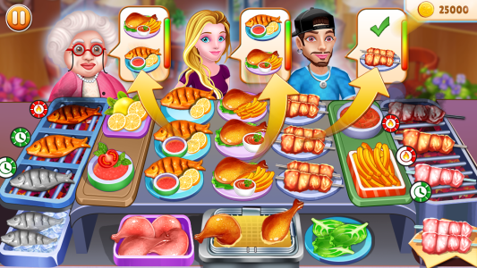 اسکرین شات 1 بازی Food Serve - Cooking Games