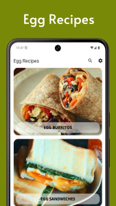 اسکرین شات 1 برنامه Egg Recipes: Breakfast Special