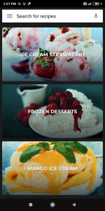 اسکرین شات برنامه Ice Cream Recipes 6